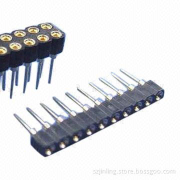 Dual & single row 2.54mm pitch, straight angle with 6.15 pin length